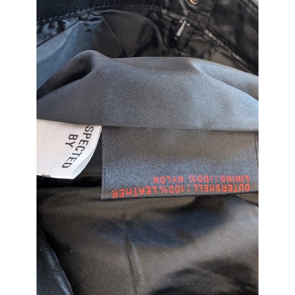 Vintage Cayenne Genuine Black Leather Long Skirt Size 7 / 8 Medium - Picture 13 of 13